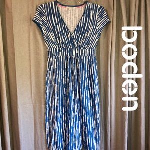 Boden Blue Graphic Dress